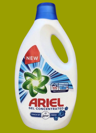 Універсальний гель для прання ariel touch of fresh 5,775 ml
