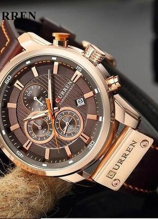 Чоловічий наручний годинник часы мужские наручные curren bigboss5 фото