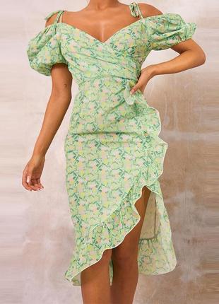 Розпродаж сукня prettylittlething міді asos з драпіруванням9 фото