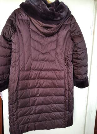 Шикарне зимове жіноче пальто - пуховик3 фото