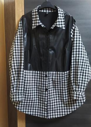 Стильна рубашка оверсайз