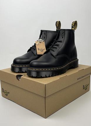 Ботинки dr. martens 101 bex black smooth оригинал черные мужские обувь 26203001
