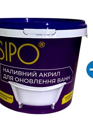 Рідкий акрил для реставрації ванн sipo® 1,5 м з миючим засобом plastall