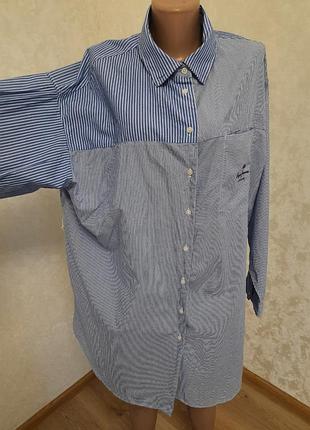 Актуальное платье рубашка в полоску удлиненная рубашка оверсайз pepe jeans