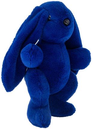 Мягкая игрушка кролик 37 см алина синий3 фото