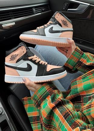 Жіночі кросівки nike air jordan 1 retro pink