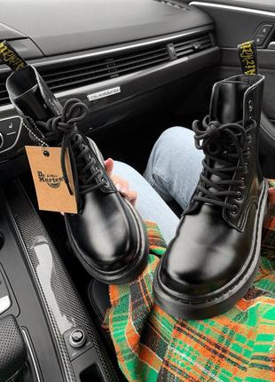 Черевики dr. martens 1460 mono black premium ботинки6 фото