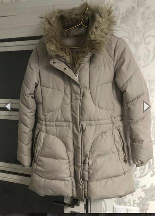 Стильный пуховик теплый