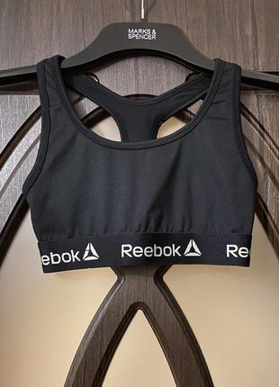 Шикарный, базовый, топ, для спорта, в черном цвете, от дорогого спортивного бренда: reebok2 фото