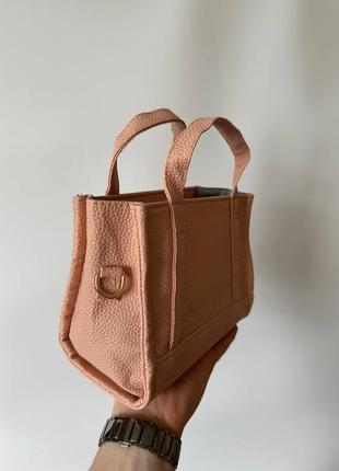 Жіноча сумка marc jacobs tote bag small pink2 фото