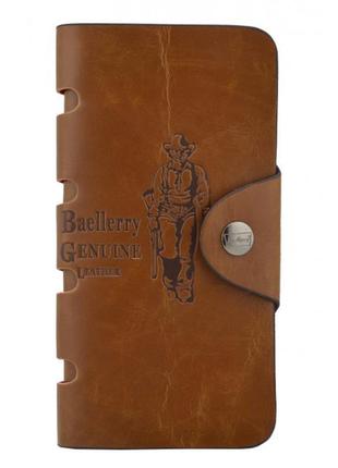 Чоловічий портмоне baellerry genuine leather cok10. колір коричне