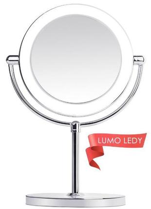 Косметичне дзеркало настільне lumo для макіяжу з led під...5 фото
