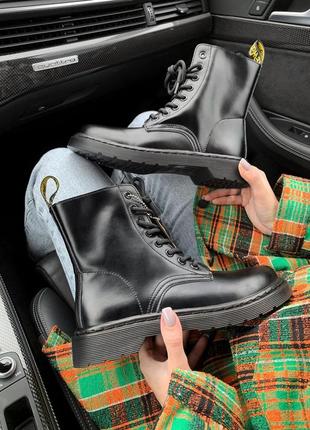 Черевики dr. martens 1460 mono black premium ботинки3 фото