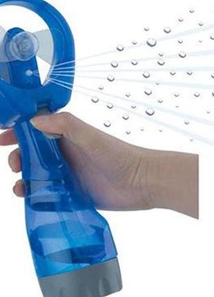 Ручний маленький вентилятор зі зволожувачем water spray fan2 фото