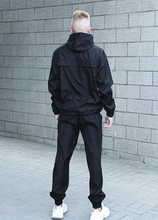 Комплект анорак чорний + штани + в подарунок барсетка7 фото
