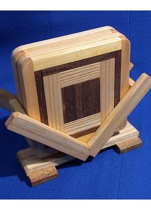 Набор подставок для 4 чашек