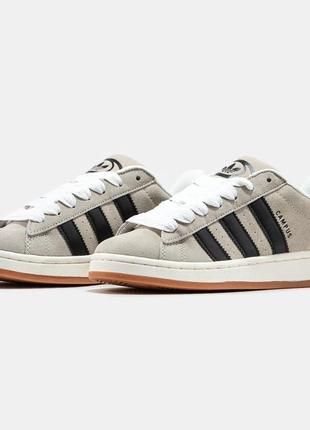 Кроссовки женские мужские в стиле adidas campus 00s beige адидас кампус бежевые унисекс