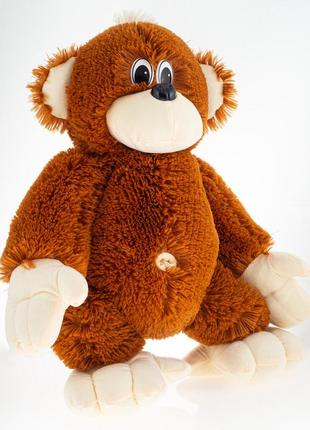 М'яка іграшка аліна мавпа 75см коричневий2 фото