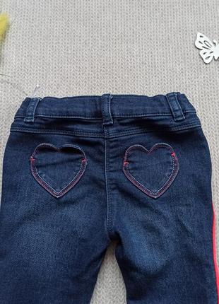 Детские стрейчевые джинсы 9-12 мес штаны для девочки4 фото