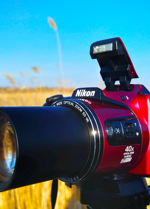 Nikon b500+чехол+wifi+16g карта