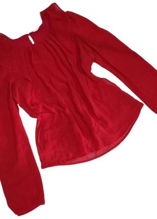 Женская блузка с длинным рукавом шифоновая