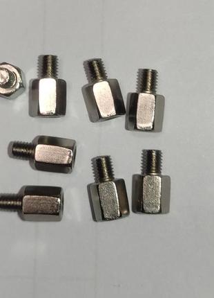 Ножка шестигранная, стойка для материнской платы м3*6х4 - 12 шт