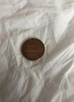 Монета один цент американський 1963 року2 фото