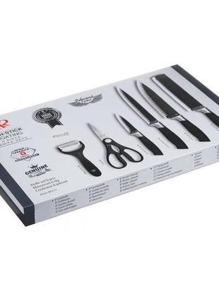 Набір кухонних ножів стали 6 предметів genuine king-b00112 фото