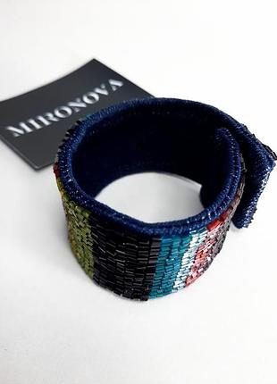 Дизайнерский бисерный браслет ручной работы3 фото