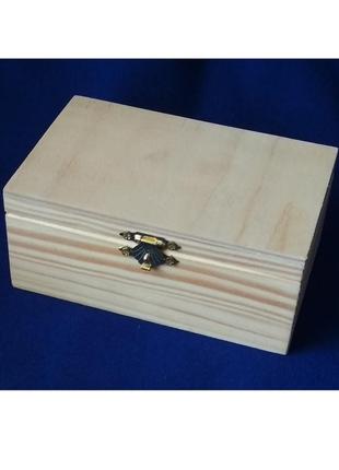 Шкатулка для декорирования прямоугольная 90х140 мм с фанерной крышкой