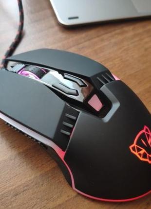 Ігрова мишка protech motospeed v20 leopard rgb gaming mouse