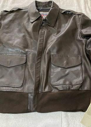 Куртка usaf a-2 leather bomber jacket  made in usa1 фото