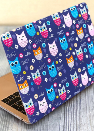 Чохол принт сова macbook m1 pro 13" retina 2020 picture owl case