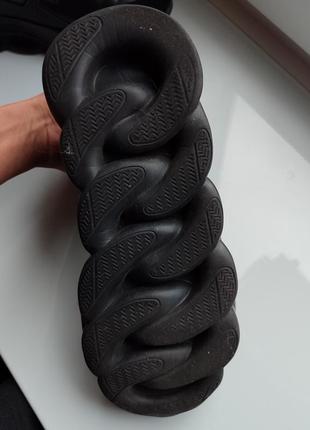 Женские кроссовки versace chain reaction triple black версаче4 фото