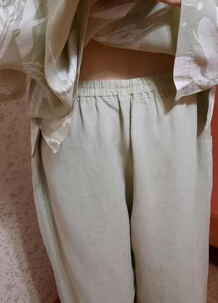 Костюм yisha пиджак брюки бохо в стиле oska батал оверсайз большого размера рубашка штаны7 фото