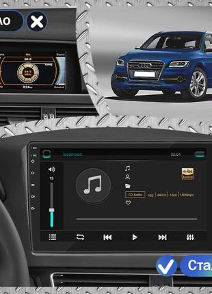 Штатна магнітола lesko для audi sq5 i (8r) 2013-2017 екран 9" 1/16gb/ wi-fi gps optima ауді3 фото