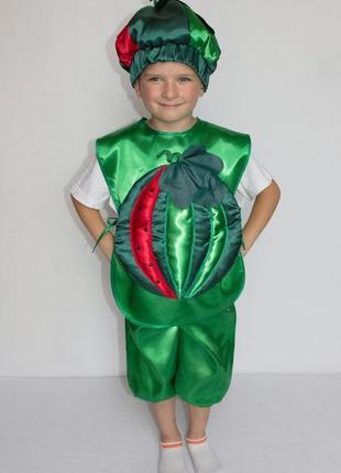 Святковий, карнавальний костюм кавуна для хлопчика 3-6 років
