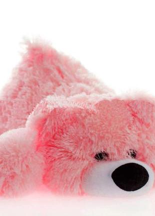 М'яка іграшка ведмедик умка 70 см рожевий2 фото