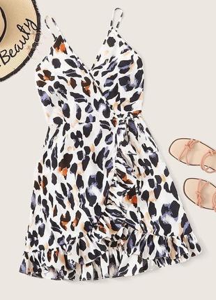 Платье в леопардовый принт shein 1xl