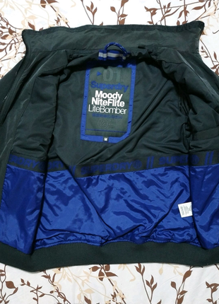 Куртка - бомбер superdry (moody nite flite lite)1 фото