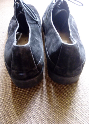 Туфлі замшеві жіночі на шнурках3 фото