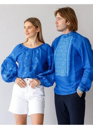 Вышиванка из льна шикарная4 фото