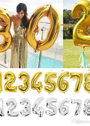 Фольговані кульки цифри