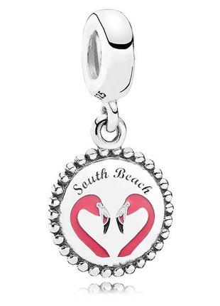 Срібна намистина pandora  "фламінго південного пляжу" eng791169_16
