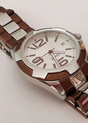 Наручний годинник esprit з браслетом, подарунок (бронзовий срібля