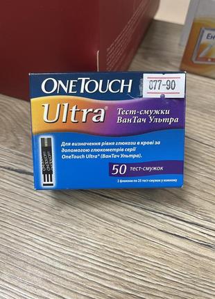 Тест смужки one touch ultra 50шт