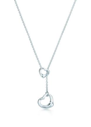 Серебряный кулон open heart lariat pendant tiffany & co