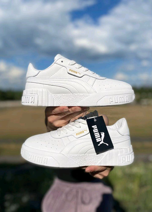 Женские кроссовки puma cali white пума