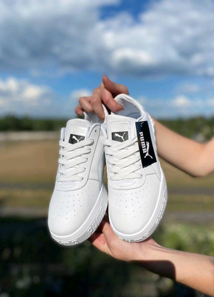 Женские кроссовки puma cali white пума4 фото