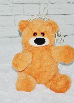 Мягкая игрушка медведь бублик 45 см медовый4 фото